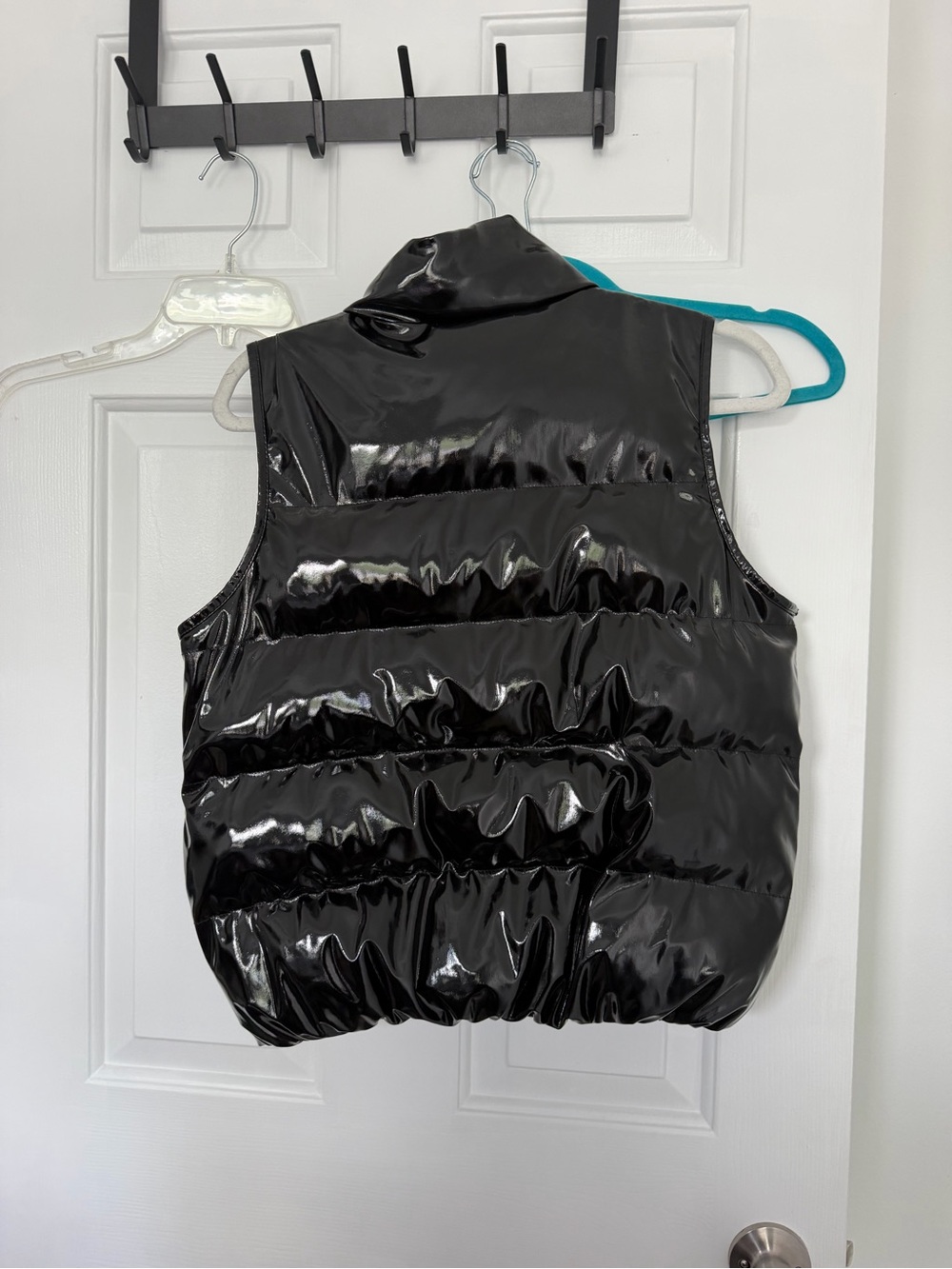 BB Dakota Glossy Black Puffer Vest - Kids - Picture 3 of 3